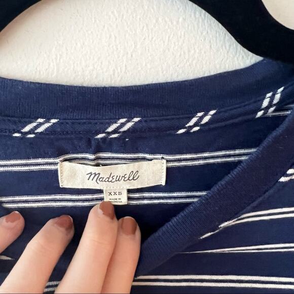 Madewell Tee Dress in Navy Epperson Stripe - Picture 4 of 6